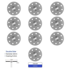 Dental Lab Diamond Wheel Disc Ultra-thin Double Side Grit Disk Cutting Tool 22mm