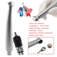1-5Pcs Dental High Speed Handpiece 4 Hole Quick Coupling Standard Head