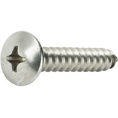 #8 Truss Head Sheet Metal Screws Self Tapping Phillips Stainless Steel All Sizes
