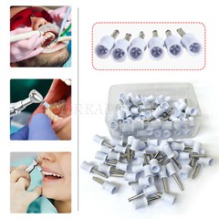 100 Pcs Dental Polishing Prophy Prophylaxis Cups Latch Type Rubber Polisher