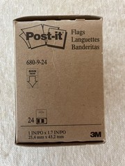 Post it flags “Sign Here” (1 box with 24 packets of 50 flags each = 1,200 flags)