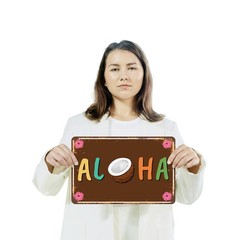 Aloha Sign Welcome Warm Breezes Durable Perfect for Porches Patios Beach