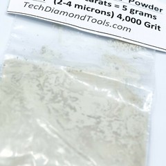 TechDiamondTools Diamond Powder 4,000 Grit 2-4 Microns, 25 cts = 5 Grams