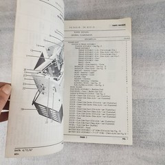 1967 Frigiking TR-560 TR-850 Diesel Parts Manual 95 pages Illustrated