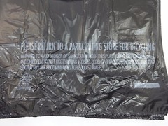 100 Qty. Plastic T-Shirt Shopping Bags 1/6 Black with Handles 11.5″ x 6.5″ x 22″