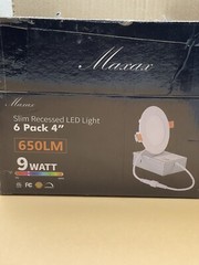 MAXAX 4ONLY 4 Inch 5CCT LED Recessed Lighting 9W 2700/3000/3500/4000/5000K