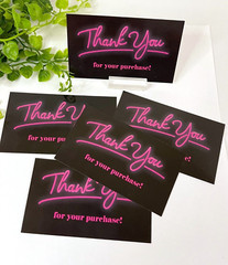 50x Business Cards, Thank You for Your Purchase 3.5×2″ Variety Pack