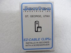 Jentec EZ Cable Clips 1/4″ 6,3mm Box of (100) Pcs. High Quality Metal Alloy