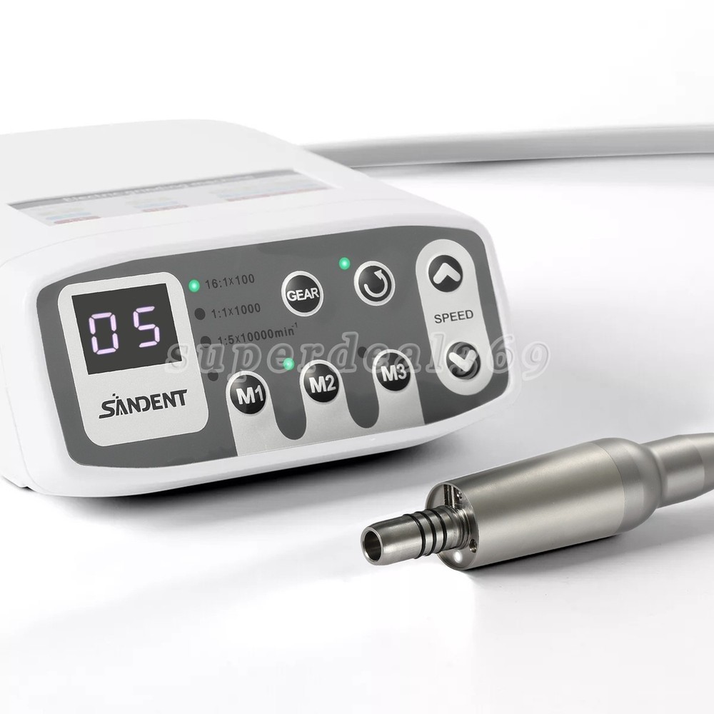 Dental Brushless Electric Micromotor/Surgical 1:1 Fiber Optic Straight Handpiece
