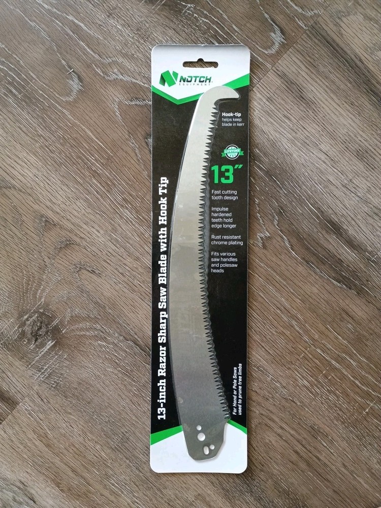 Sherrill Notch 13in Saw Blade w/ Hook – Arborist Climbing Fanno Hand Pole 35167