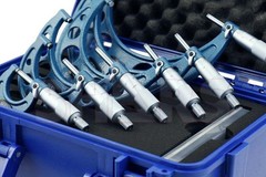 SHARS 0-6″ SOLID METAL FRAME MICROMETER SET NEW R}
