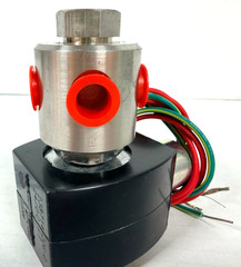 NEW IN BOX – ASCO EF8320G202 3-WAY NC 1/4″ EXPLOSION PROOF SOLENOID VALVE 24VDC