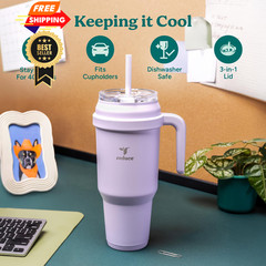 REDUCE 50 oz Stainless Steel Tumbler with Handle – 50 Ounces, Dark Web