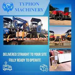 3040lbs TYPHON STOMP X1300 25HP Kubota D1105 EPA Diesel Mini Skid Steer Loader