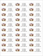 60 Personalized Return Address Labels Custom Mailing Labels USA FREE SHIP