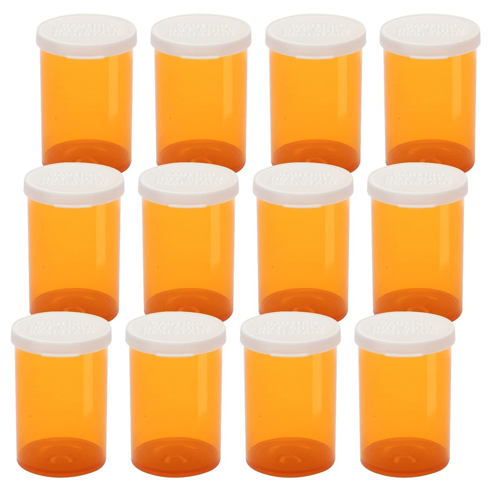 Obami Empty Plastic Pill Bottles Easy Open Snap Caps Not Child Resistant