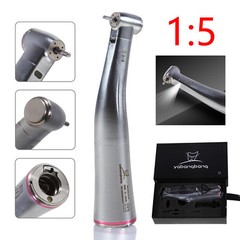 Dental 1:5 LED Fiber Optic Contra Angle Handpiece Fit NSK Ti-MAX X95L