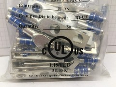Izzy 62-38-1, #6 AWG Lug, 2 hole, 3/8″ Holes, 1″ OC, Long Barrel – 50 pcs