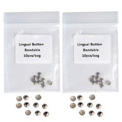 5X AZDENT Dental Orthodontic Round Lingual Button for Bondable 10Pcs/Pack
