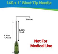 Easy Glide Blunt Tip Needle – 14g x 1″ – Box of 100