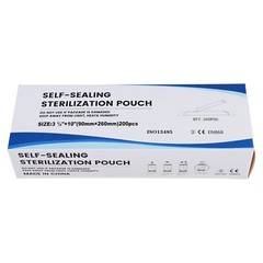 200Pcs/Box Dental Disposable Self-sealing Sterilization Pouches Autoclave 3.5*10