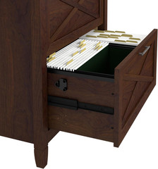 Key West 2 Drawer Lateral File Cabinet in Bing Cherry, Document Storage for Home