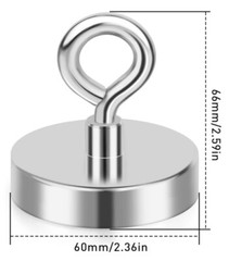Large Fishing Magnets strong Neodymium super Rare Earth Magnet hooks 150-1600Lbs