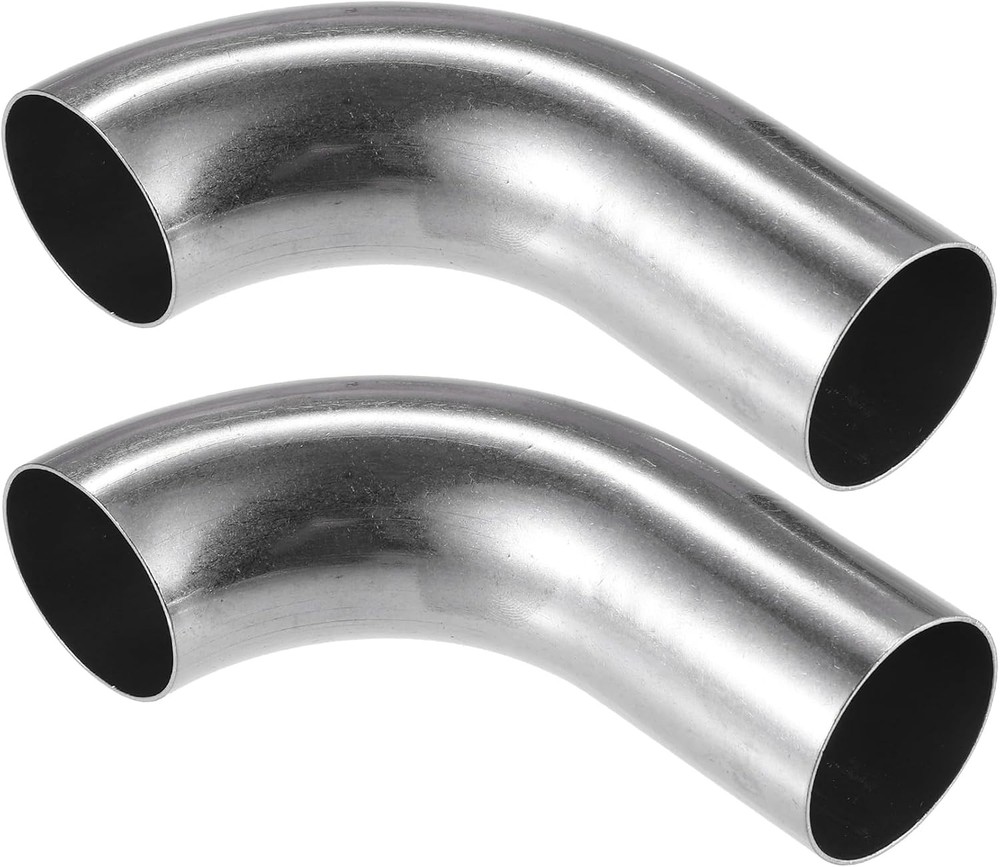 2 Pcs Bend Elbow Pipe Tube, 1.5″ OD 4.72″ 2.95″ Leg 90 Degree DIY Exhaust Pipe I