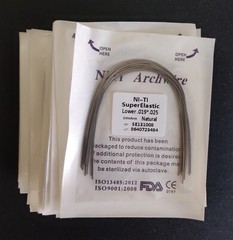 10pcs/Pack Dental Orthodontic Super Elastic Niti Arch Wire Rectangular Nature