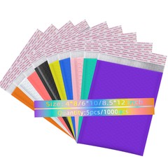 5-1000 Pcs Color Poly Bubble Mailers Shipping Mailing Padded Bags Envelopes