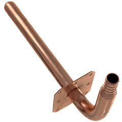 25) COPPER STUB OUT ELBOW FOR 1/2″ PEX TUBING WITH EAR / NAIL FLANGE 3 1/2″ X 8″