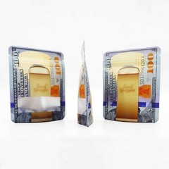 100pcs 3.5g Smell Proof Mylar Bags | Durable Zipper for Freshness | Food Grade