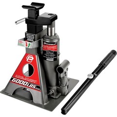 Powerbuilt 3-ton integrated jack, with a load capacity of 6000 pounds.