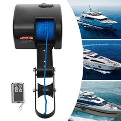 35 LBS Electric Anchor Winch with Roller & Remote Control for Boat Marine Winch