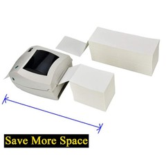 500 Fanfold 4 x 6 Direct Thermal Labels Shipping Labels For Zebra & Rollo USA