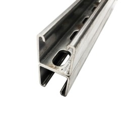 1.625″ x 3.25″, 24 inches, 12 ga., 304 Stainless Steel Back to Back Slotted S…
