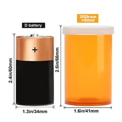 Obami Empty Plastic Pill Bottles Easy Open Snap Caps Not Child Resistant