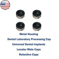US Dental Universal Overdenture Implant Retention Caps Metal Housing Caps 2.4lbs