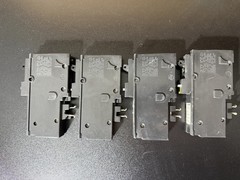 Square D HOM115PCAFI 15A Combination AFCI Circuit Breaker Lot of 4, 1-Pole, 120V
