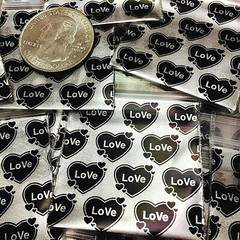 BaggiesSince1987 – 1515 ZIP SEAL DESIGN BAGS METALLIC GIRLY DESIGN, 👀Details🔽