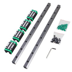2X HGR15 HGR20 Linear Guide Rail + 4x HGH15CA HGH20CA Block CNC 3D Printer DIY