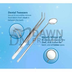 5 Pcs Professional Dental Oral Hygiene Scaler Kit Tools Deep Cleaning Teeth Care