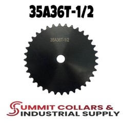 #35 Roller Chain Sprocket A Type 1/2″ Bore 36 Tooth 35A36T-1/2