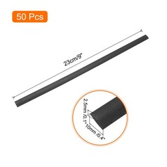 50pcs 9″ Plastic Welding Rods TPO Waterproof Welding Strips Welder Rods Black