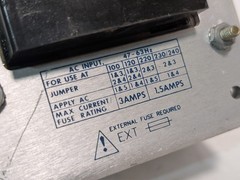 Power-One HCC24-2.4-A linear power supply +/-24VDC 2.4A, 100-240VAC as shown