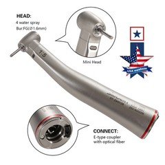 1-5*SANDENT Dental 1:5 High Speed Fiber Optic Contra Angle Increasing Handpiece