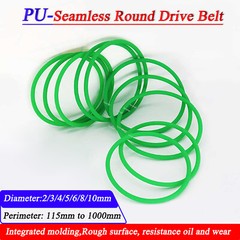 PU Solid Round Belt Polyurethane Close Loop Drive Belting Dia: 2/3/4/5/6/8/10mm