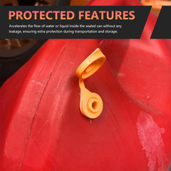 8 Pcs Gas Can Vent Caps, Plastic Fuel Jug Vent Cap Leakproof Spout Cover, Collar