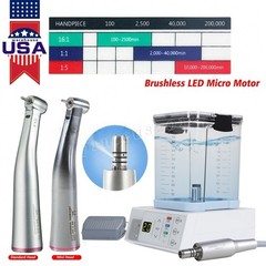 NSK Style Dental Brushless LED Electric Micro Motor/1:5 LED Increasing Handpiece