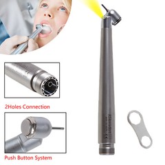 45 Degree LED E-generator Dental High Speed Handpiece Push 2 Hole for NSK AC2